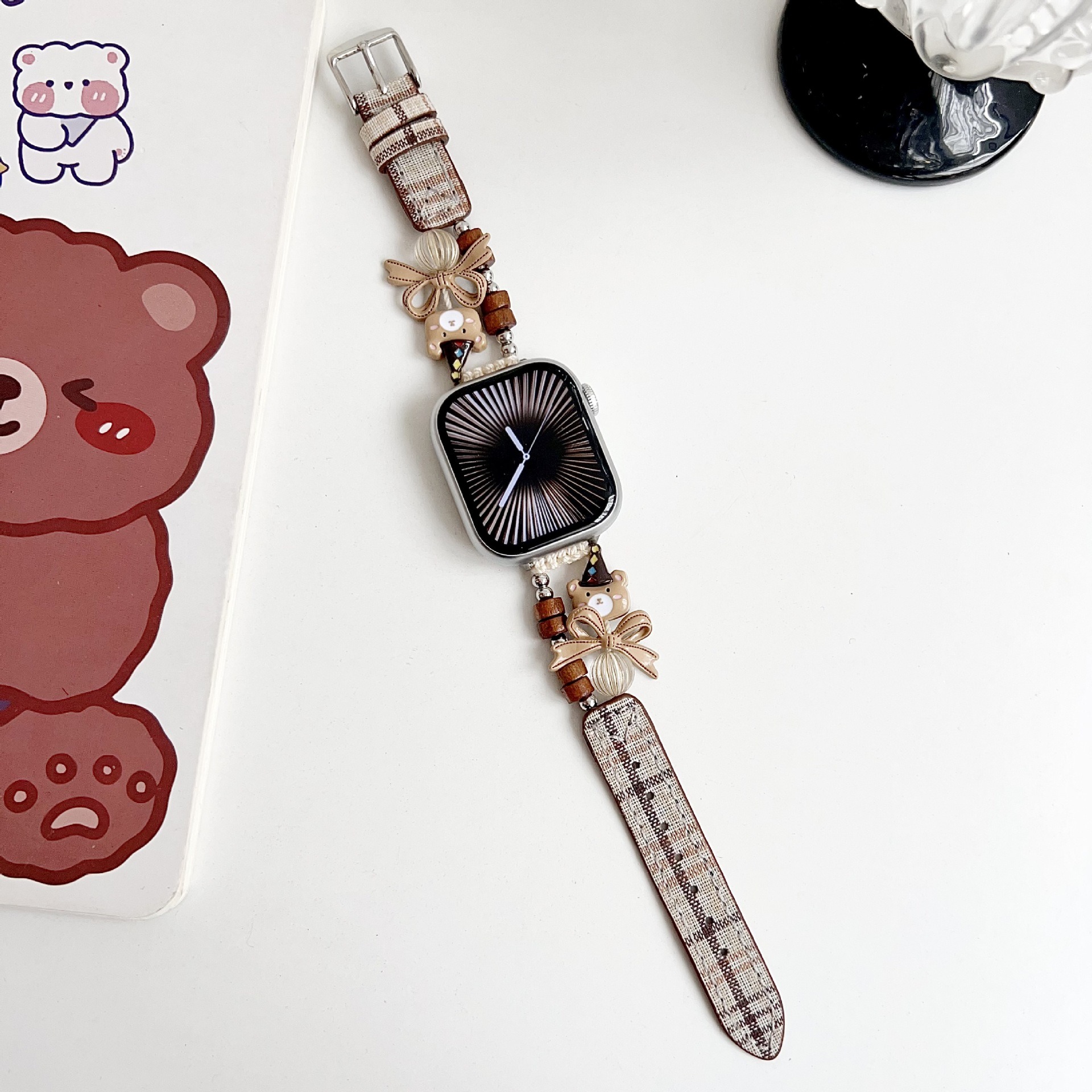 Gray checkered - Polite Bear