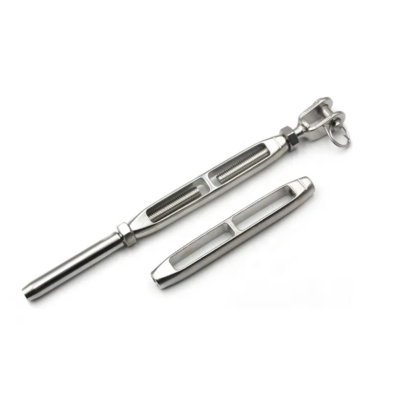 Rigging Hardware Wire Rope Turnbuckle Open Body Stainless Steel Turnbuckle with Jaw