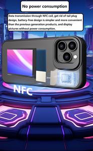 Migliore vendita di lusso magico Designer Eink <span class=keywords><strong>4</strong></span> colori schermo di visualizzazione NFC custodia del telefono <span class=keywords><strong>Cover</strong></span> per iphone 15 14 13 Pro max fai da te - Product Image 6