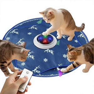 Jouet pour chat intelligent, électrique et écologique, en matériau PU et avec plumes, pour l'auto-entretenement - Product Image 1