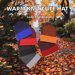 หมวกไหมพรมอุ่นๆ สไตล์เกาหลีญี่ปุ่น สำหรับฤดูใบไม้ร่วงและฤดูหนาว  ทรงเล็ก  น่ารัก  ลายตัวอักษร  ปักลาย 3 มิติ  แฟชั่นนักเรียน - Product Image 2