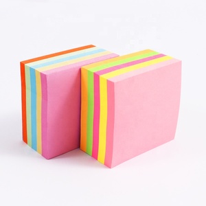 Adesivi di carta Foska, indici adesivi quadrati colorati, blocco note con confezione termoretraibile per cancelleria e forniture scolastiche - Product Image 4