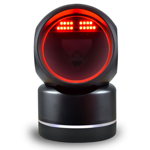 Lecteur de codes-barres 2D filaire Hf680/hf600, lecteur de codes-barres de bureau noir USB, code standard 1D/2D - Product Image 1