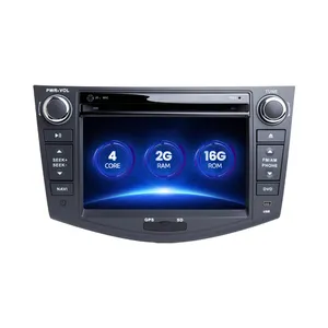 Dubbel Din 7 Inch Gps Navigatie Multimedia Voor Toyota RAV4 Auto Dvd Speler Auto Radio Android Play