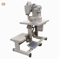 Nouvelle machine à coudre industrielle haute précision à aiguille simple, pied entraîneur, moteur automatique haute vitesse, pour tissus épais, à bras déporté