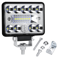 DXZ Barre de feux de travail LED pour voiture 3 pouces 3030LED 18SMD 54W certifiée CE 12V-24V, montage universel, pour rénovation/amélioration, garantie 1 an