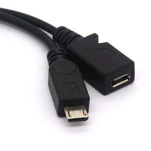 Micro <span class=keywords><strong>USB</strong></span> <span class=keywords><strong>OTG</strong></span> Splitter Kabel, <span class=keywords><strong>USB</strong></span> 2.0 Female Ke <span class=keywords><strong>USB</strong></span> Mikro Male dan Micro 5 Pin Perempuan Adaptor Host Converter Kabel - Product Image 2