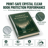 Film PE transparent en gros pour livres, manuels scolaires, magazines – Anti-humidité, compatible encre, ultra-transparent, OEM