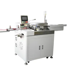 Automatic double-head tin dipping machine cut wire sheath electronic stripping twisted dip tin machine