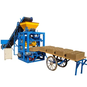 libya cement semi automatic interlocking brick machine price qt4-24 hollow blocks and tiles making machine