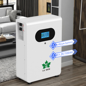 Lusen 48V/51.2V LiFePO4 <span class=keywords><strong>Lithium</strong></span> Ion năng lượng mặt trời bảng điều khiển pin sử dụng nhà thông minh BMS treo tường 15kwh Pin - Product Image 3