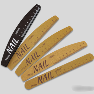 Lime à ongles demi-lune ultra-résistante avec logo personnalisé, lavable, qualité supérieure, grain 100/180, brun-<span class=keywords><strong>jaune</strong></span> - Product Image 5