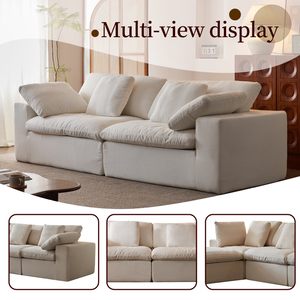 Set de Sofá Nube Moderno y Sencillo 2026 para Sala de Estar y Hotel, Desmontable, Lavable, de Tela Tipo Plumón, Mueble de Nuevo Estilo para Dormitorio - Product Image 4