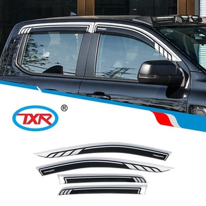 Bouclier de fenêtre de porte latérale automatique TXR couleur bicolore pare-soleil de voiture déflecteurs de pluie pièces extérieures pour <span class=keywords><strong>Ford</strong></span> <span class=keywords><strong>Ranger</strong></span> T9 2022- - Product Image 3