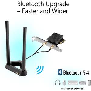 Adaptador WiFi 7 PCI-E PCE-BE92BT con 2 Antenas Externas, Banda de 6GHz, Compatible con 5.4 WPA3, Color Negro, Compatible con Windows - Product Image 4