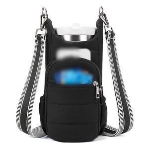 Porte-bouteille d'eau réglable pour hommes et femmes, avec poches pour cartes et téléphone, sac de sport, sac à bandoulière mains libres pour randonnée - Product Image 5