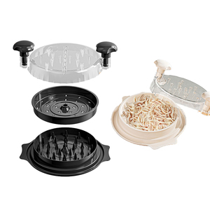 New Round Plastic <b>Manual</b> Cooked Pork Shred Meat Shredders Bbq Tool Non Chicken Shredder With <b>Suction</b> <b>Cup</b> for Kitchen - Product Image 2