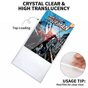 Étui de protection universel pour bandes dessinées, 194 mm <span class=keywords><strong>x</strong></span> 280 mm, housse en PVC durable anti-rayures pour bandes dessinées modernes, argentées et classiques - Product Image 6