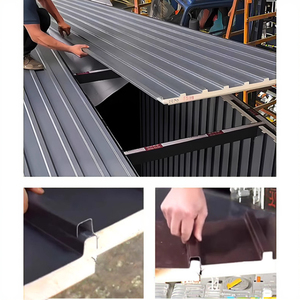 Outdoor Aluminum Sheet Roof <strong>Insulation</strong> Sound <strong>Insulation</strong> Polyurethane Sandwich Panel Metal <strong>Material</strong> - Product Image 5