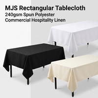 Mantel Rectangular Tejido MJS de 240 g/m² en Poliéster Hilado para Uso Comercial en Hoteles y Restaurantes, Tamaño y Color Personalizados, OEM