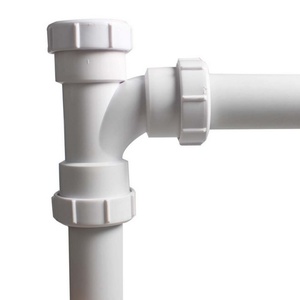 40mm PVC Pipe Adapter Waste Pipe Joiner for Sink Connector 90 Degree Waste Compression <b>Fittings</b> TEE Bath Extension Connector - Product Image 4