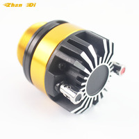 Speaker Mobil Aluminium Emas Titanium Bullet Tweeter 25mm RMS 80W 12V 4 Ohm