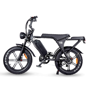 20" 4.0 Fat Tire Electric Bike V8 Model 750W Rear <b>Hub</b> Motor 48V 15Ah Lithium Battery High Carbon Steel Frame Double Disc Brake - Product Image 4