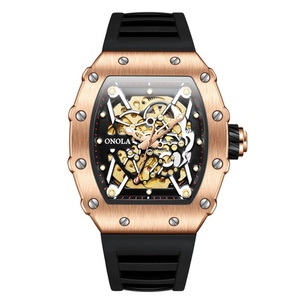 Relojes Mecánicos Deportivos ONOLA 3829 Clásicos con Correa de Silicona, Resistentes al Agua, Relojes de Cuarzo para Hombre - Product Image 5