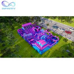 Parque de trampolines de nuevo diseño, parques de atracciones inflables, parque temático inflable al aire libre para parque infantil - Product Image 6