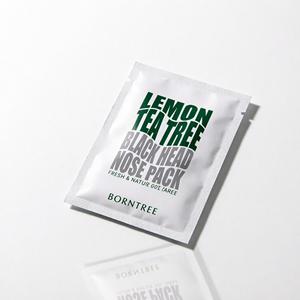 BornTree Lemon Tea Tree Blackhead Nose Pack 10 unidades Cuidado Diario de la Piel Todo Tipo de Piel - Product Image 1