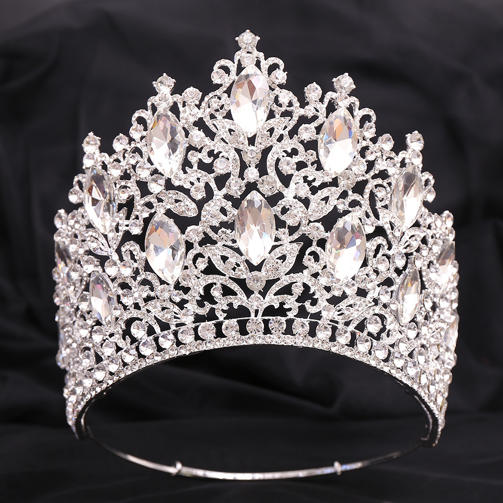 HZ08 มงกุฎปรับขนาดได้สีเงิน S-ilver