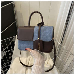 2024 nuevos colores sólidos de lujo clásico Unisex bolsos de hombro PU bolsos de moda patrón geométrico de alta calidad - Product Image 5