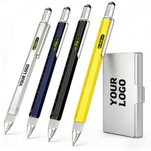 Wholesale Custom Logo 6 in 1 Multifunction <b>Pen</b> for Promotional Business <b>Gift</b> Multi Function Ballpoint Tool Ball <b>Pens</b> - Product Image 1