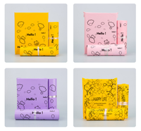 En stock Enveloppes d'expédition violettes écologiques Co-ex Ldpe Poly Mailers Sac d'expédition pour vêtements avec motif