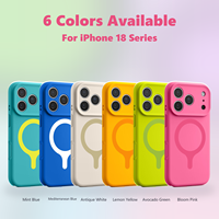 Coque de protection antichoc en silicone liquide magnétique pour iPhone 18 Pro Max 17 Pro Max, sensation peau, couleurs vives, anti-traces de doigts
