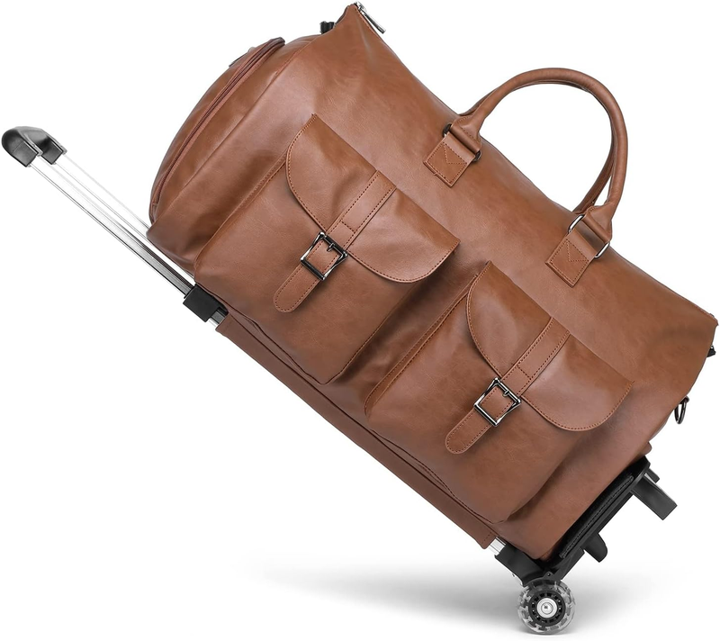 Factory Custom Genuine Leather Trolley Bag