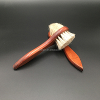 Brosse à chaussures en bois avec manche en bois, 21 pièces, outils de nettoyage de poils de cheval, nouvelle marque professionnelle, petite brosse de polissage du cuir de haute qualité