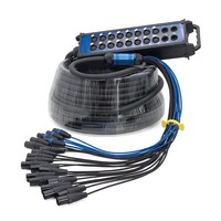 Câble multipaire professionnel 8/20/32 canaux avec boîtier de scène, câble audio multipaire à âme OFC haute pureté pour scène et sonorisation
