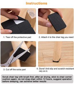 Tự dính chống trượt EVA bọt đồ nội thất Pad chân chân ghế chống rung đệm sàn gỗ bảo vệ - Product Image 5