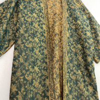 Ensemble Pashmina Abaya Cardigan et Châle, Fait Main, Long et Élégant, Idéal pour les Festivals et la Maison
