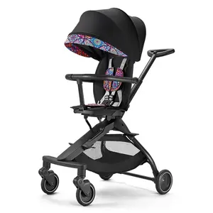Xe đẩy em bé trọng lượng nhẹ bé đẩy ghế ghế có thể điều chỉnh kích thước nhỏ gọn gấp Toddler xe đẩy xe đẩy cho đi bộ đi du lịch