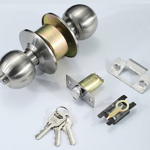 SENHO Residential Cylindrical Brass Cylinder Lock Stainless Steel Handle 60mm Backset 3 Keys ANSI Grade 3 Security - Product Image 6