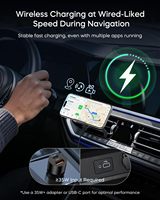 Chargeur de voiture magnétique sans fil robuste, charge rapide 25W avec ventilateur de refroidissement pour grille d'aération, adaptateur 45W, compatible universellement avec tous les smartphones
