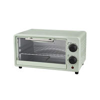 Four électrique miniature de 9 L avec thermostat et minuterie pour la cuisson, le rôtissage et la grille-pain à domicile, appareil de cuisine
