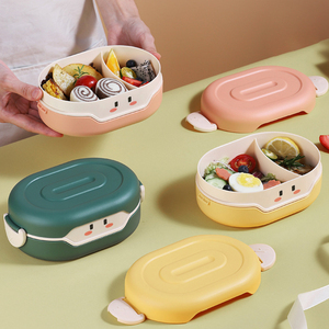 Lunch Box Creative Cute Compartments Portable Girls Light Pp Food Container Lunch Box Students Lunch Box