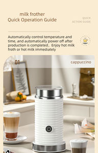 Espumador de leche automático Espumador de leche doméstico Café caliente y frío Latte Máquina para espumar leche eléctrica Fabricante de espuma - Product Image 5