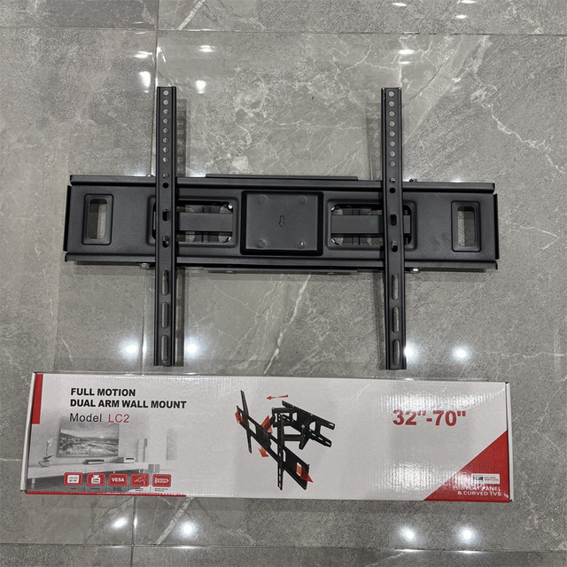 Low Profile TV Mount Factory Price Vesa 600 to 400Mm LC2 Full Motion TV Mounting Brackets