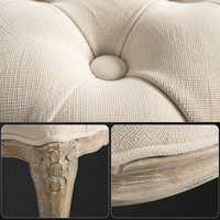 Fauteuil de détente minimaliste en velours gris et bois de caoutchouc rembourré pour chambre à coucher, idéal pour hôtels et parcs