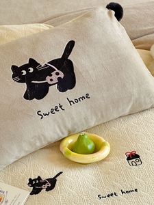 Juego de Ropa de Cama <span class=keywords><strong>Infantil</strong></span> de Invierno de 4 Piezas de Alta Calidad, con Diseño de Dibujos Animados de Animales, Suave, Grueso y Esponjoso, con Bordado y Cuentas, Suave como la Leche - Product Image 4