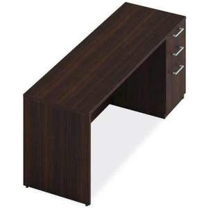 Alera AE1NZK-S2472UF Série Mahogany Seville 72 pouces. X 24 pouces X 29 In. Meuble de bureau HRG Credenza avec piétement droit - Product Image 5